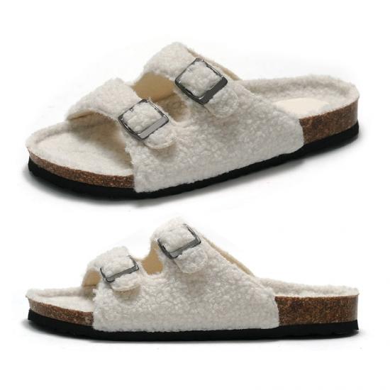 DM-HZ00123 | 2024 Style Cork Double Strap Sandals Women's - Jinjiang Dingmao Shoes Co., Ltd.