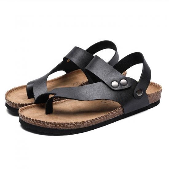 DM-TX-168 | summer sandals buckle non-slip flat cork slippers - Jinjiang Dingmao Shoes Co., Ltd.