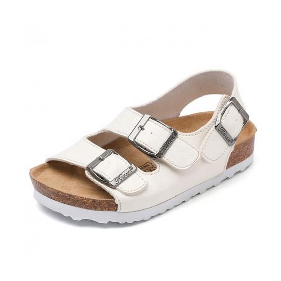 DM-TX-175 | Summer Cork Slippers Children Leather Slides - Jinjiang Dingmao Shoes Co., Ltd.